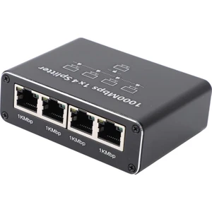 1 Gigabit Ethernet Anahtarı 4 Bağlantı Noktalı 1000MBPS, RJ45 1 Ila 4 Ethernet Splitter, RJ45 Lan Ağ Anahtarı 1-2 Gigabit Ağ Bölücü, Bilgisayar, Hub, Anahtar, Yönlendirici ZR889