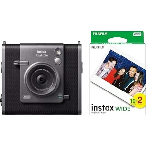 Instax Wide Evo Siyah Hybrid Fotoğraf Makinesi ve 20'li Wide Film