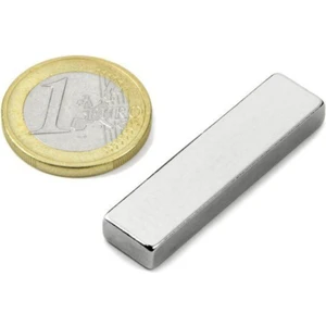 Dünya Magnet 1 Adet 50 mm x 10 mm x 5 mm Köşeli Süper Güçlü Neodyum Mıknatıs