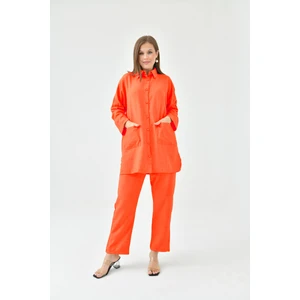 Nisum Moda Nisum Keten Cepli Gömlek Takım