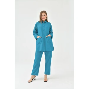 Nisum Moda Nisum Keten Cepli Gömlek Takım