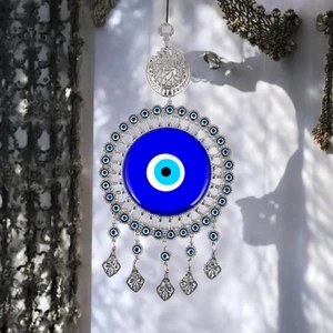 Ddm Global Şık ve Anlamlı: El Yapımı Metal Nazar Boncuklu Duvar Süsü!