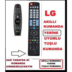 Ata Elektronik LG Sihirli Modeller yerine La Serisi Gri An-mr 400 Smart Yedek AKILLI UNİVERSAL Kumandası 930