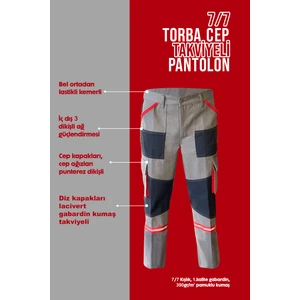 7/7 Torba Cep + Takviyeli Kışlık Iş Pantolonu – Dayanıklı, Konforlu ve Şık