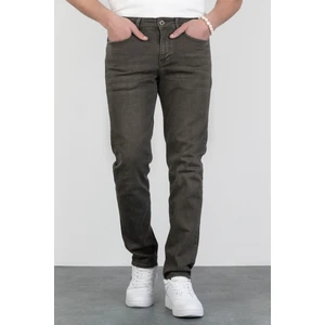 Erkek Ramos Çam Yeşili Regular Fit Likralı Jean Kot Pantolon Dunkles Khaki 29/32