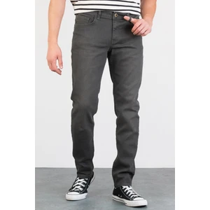 Erkek Lukas Haki Taşlamalı Slim Fit Likralı Jean Kot Pantolon Khaki 38/30