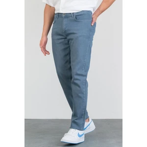 Erkek Elvıs Mavi Slim Fit Likralı Jean Kot Pantolon Halats-De-Slim Blau 33/32