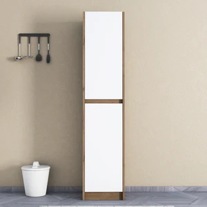 Patentli Meşe-Beyaz Kulpsuz Boy Dolabı, Mutfak Dolabı, Ayakkabılık, Kiler-Banyo Dolabı, Elbise Dolabı