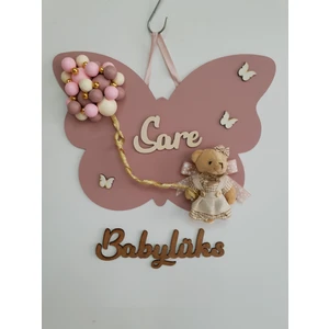 BL Baby Lüks Bubble Kelebek Bebek Isme Özel Kapı Süsü