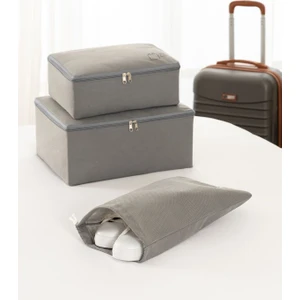 Rek Home 3'lü valiz düzenleyici bavul ıçi organizer set seyehat hurcu