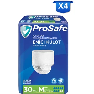 Yetişkin Emici Külot Orta (M) 30'lu X4
