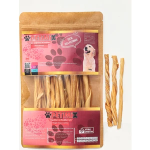 Burgu Deri 100g Çiğneme Kemikleri Köpek Ödülü