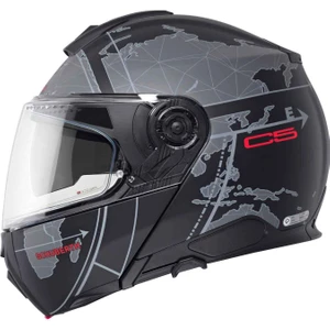 Schubert C5 Globe Black Çene Açılır Motosiklet Kask
