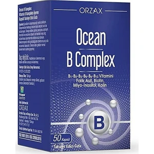 Ocean B Complex 50 Kapsül Takviye Edici Gıda
