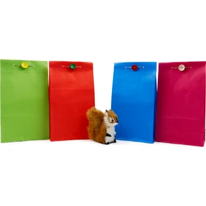 15 x 29 x 8  cm  Renkli Kese Kağıdı 12 Adet, Hediyelik Poşet, Hediye Kutusu (Karışık Renklerde)