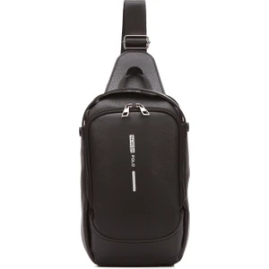 Newish Polo Erkek Siyah Uzi Çapraz El ve Omuz Çantası NEWPOLO306