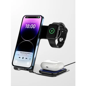 Tech&bello accessories 3'ü 1 Arada 15W Kablosuz Şarj Standı Seti Y9