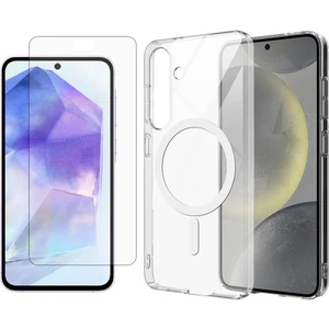 Galaxy S25 Plus Kılıf Kamera Korumalı Magsafe Sert PC Zore Porto Kapak + Zore Nano Micro Temperli Ekran Koruyucu