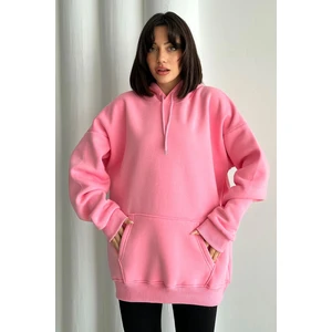Kadın Kapüşonlu Oversize Sweatshirt