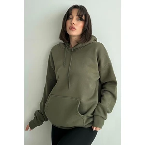 Kadın Kapüşonlu Oversize Sweatshirt