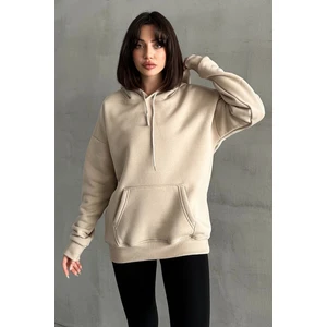 Kadın Kapüşonlu Oversize Sweatshirt