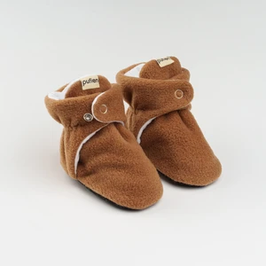 Kahverengi, Organik Pamuk Astarlı, Bebek Pandufu, Kaydırmaz Tabanlı Ilk Adım Ev Patiği