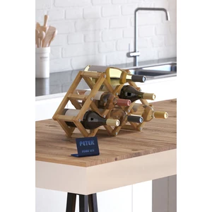 Petek Home Life Petekhomelife Ahşap Katlanır Şişe Rafı