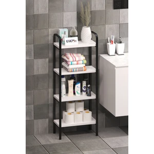 Banyo Düzenleyici Mutfak Rafı Banyo Dolabı Çok Amaçlı Dolap 4 Katlı Metal Mutfak Düzenleyici