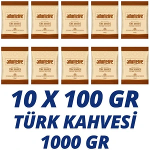 Taş Değirmende Öğütülmüş Türk Kahvesi 10x100 gr (1000 gr)