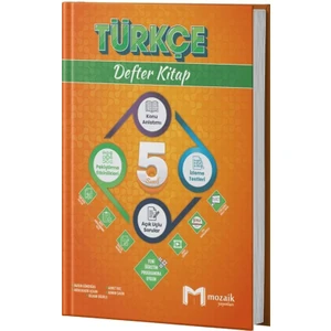 Mozaik Yayınları   (Sınıf: 5)  Türkçe Defter Kitap - Adnan Şahin