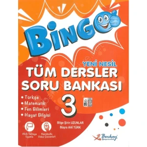 Berkay Yayınları   (Sınıf: 3)  Bingo Tüm Dersler Soru Bankası 2024 - Bilge Şirin Uzunlar