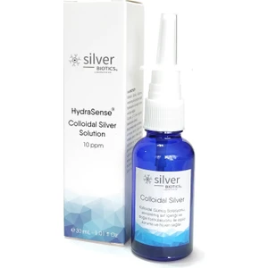 Silver Biotics 10PPM 30 ml Cam Nazal Başlık Kolloidal Gümüş Suyu Hydrasense