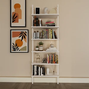 Phobia Dekor Phobia Dekoratif Tasarım 6 Katlı Duvara Monte Kitaplık, Ev Rafı