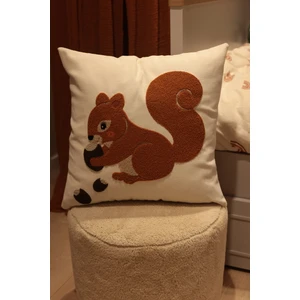 MELINA Home Deco Dekoratif Punch Işlemeli, Rengarenk, Sevimli Hayvan Figürü, Cocuk Odaları Icin Kırlent Kılıfı