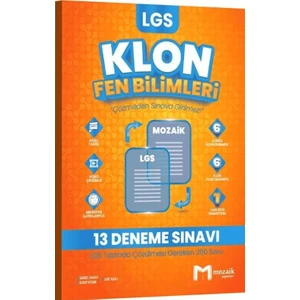 Mozaik Yayınları 8. Sınıf LGS Fen Bilimleri Klon 13 Deneme