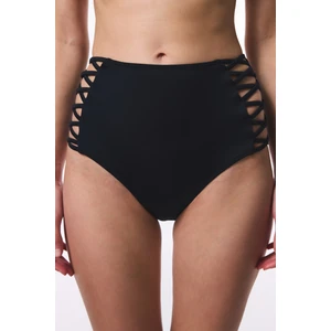 Siyah High Fashion Yüksek Bel Bikini Altı