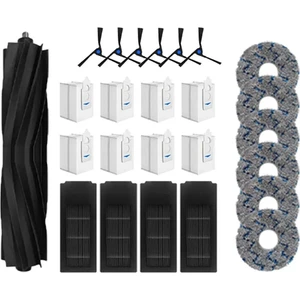 Ecovacs Deebot X2 Omni / X2 Pro / X2 Robot Süpürge Aksesuarları Silindir Ana Yan Fırça Hepa Filtre Paspas Bezi Toz Torbaları (Yurt Dışından)