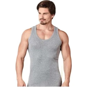 1017 Klasik 6'lı  Askılı Erkek Atlet Gri Abani Classic