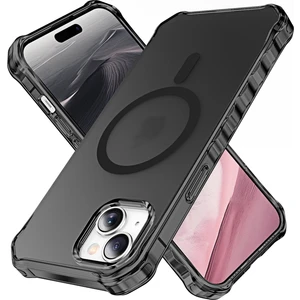 iPhone 15 Küçük Dalgalı Kenarlı Pc + Tpu Telefon Kılıfı Magsafe ile Uyumlu (Yurt Dışından)