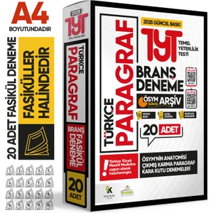İnformal Yayınları 2025 Yks Tyt PARAGRAF ÖSYM Çıkmış Karma Kara Kutu Branş Deneme Paketi 20li Dijital Çözümlü