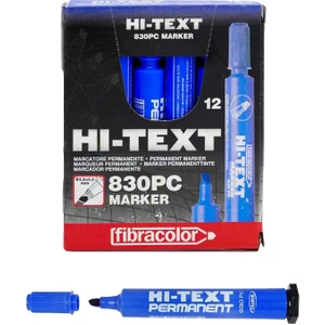 Hı-Text Permanent M. Kesik Uçlu Mavi 830Pc 12'li