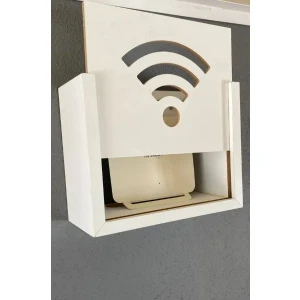 Modem Saklama Kutusu Duvar Düzenleyici Mdf Uzunluk (22CM) Genişlik (28CM) Derinlik (12CM