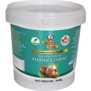 Adress Fındık-Şekersiz Doğal Fındık Ezmesi 1 kg