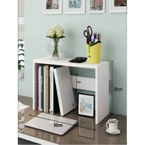 Mini Kitap Rafı Masa Düzenleyici Organizer Çalışma Masası ve Mutfak Tezgahı Düzenleyicisi