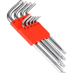 9 Pcs Uzun Boy Tork Alyan Anahtar Takımı - 9 Parça Yıldız Anahtar Seti-Kromvanadyumçelik