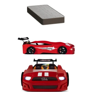 Kırmızı Arabalı Yatak Sport Mst Işıklı Ortopedik Yatak