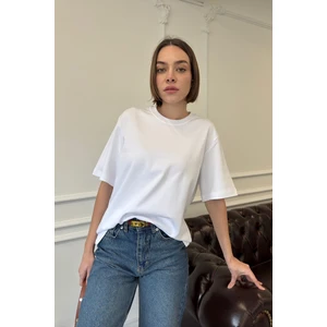 Kısa Kol Orijinal Basic Tshırt- Beyaz
