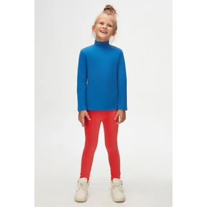 Saks Basic Kışlık Yarım Balıkçı Yaka Uzun Kollu Kız Çocuk Tişört