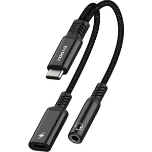 DT40T-TA Type-C - 1xType-C + 1x3.5mm Aux 2in1 Ses ve Şarj Ayırıcı Dönüştürücü -Ses ve Şarj Ayırıcı Kablo Type-C Girişli -Type-C Ses ve Şarj Adaptörü