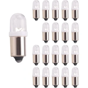20 Adet BA9S 1895 H6W 53 57 Süngü LED Ampuller Araba Harita Lambası 12 V Beyaz (Yurt Dışından)